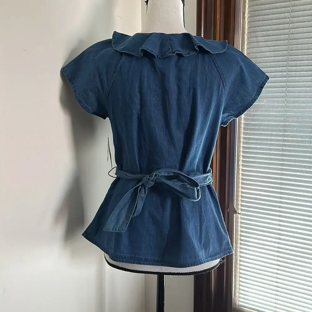 St. John's Bay | Chambray Top NWT Size SP